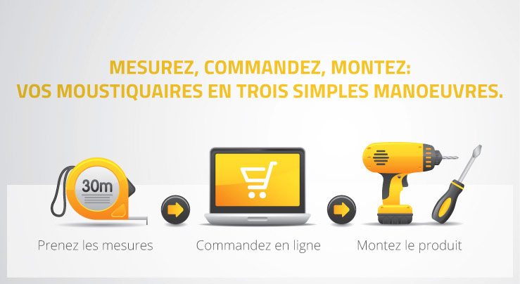 Moustiquaire adapt&eacute; en 3 clics